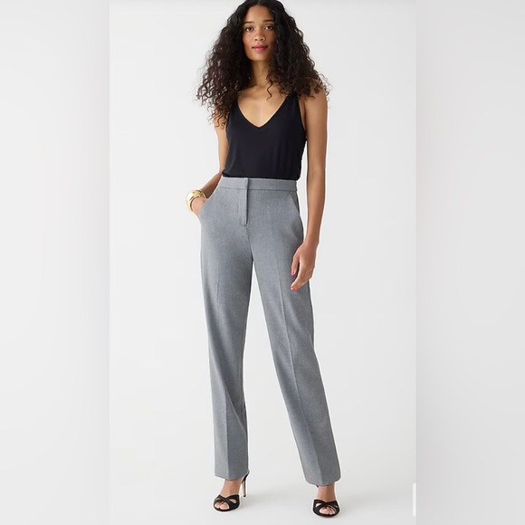 Grey J Crew Kate pant in four season stretch - Picture 2 of 4
